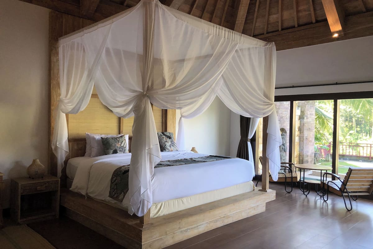 Deluxe villa | 1 slaapkamer, luxe beddengoed, een kluis op de kamer, een bureau