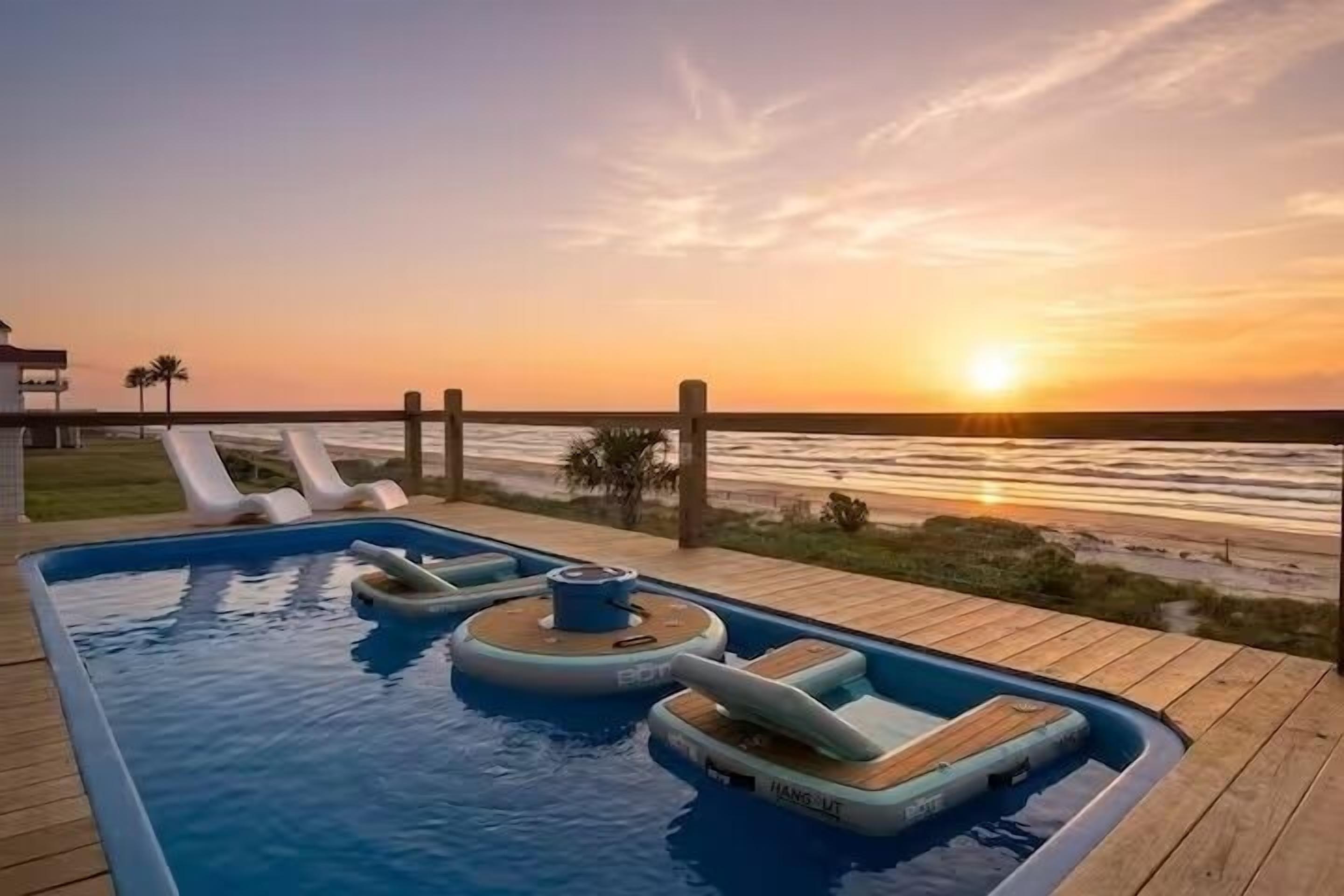 Piscina externa, piscina aquecida