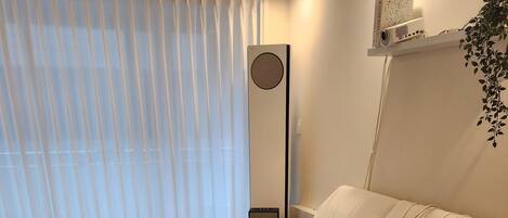 Smart TV, books, stereo, computer monitors