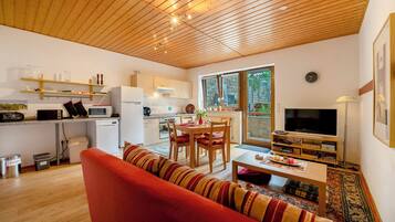 Fernseher, DVD-Player, Stereoanlage