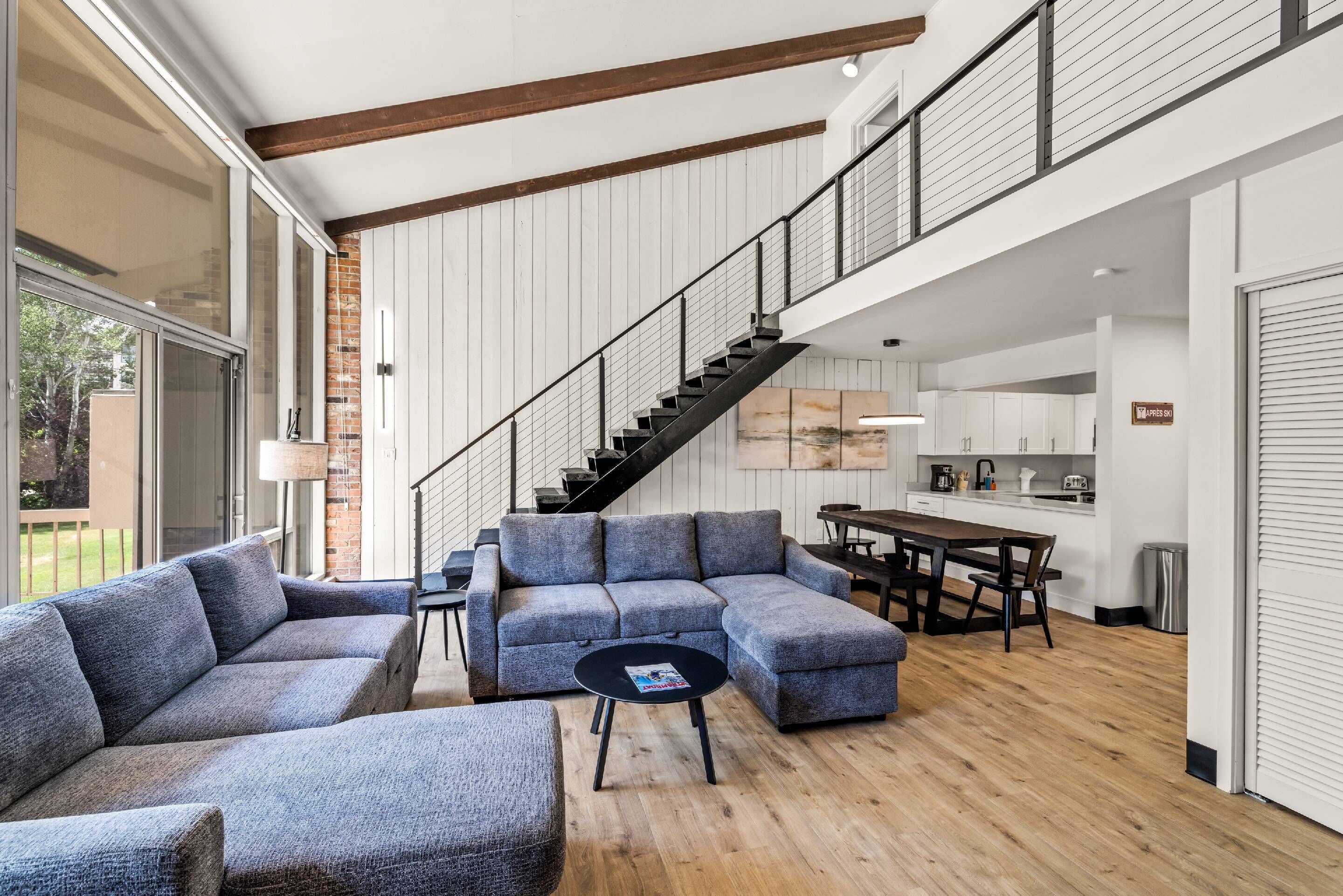 Smart TV, fireplace, DVD player, books