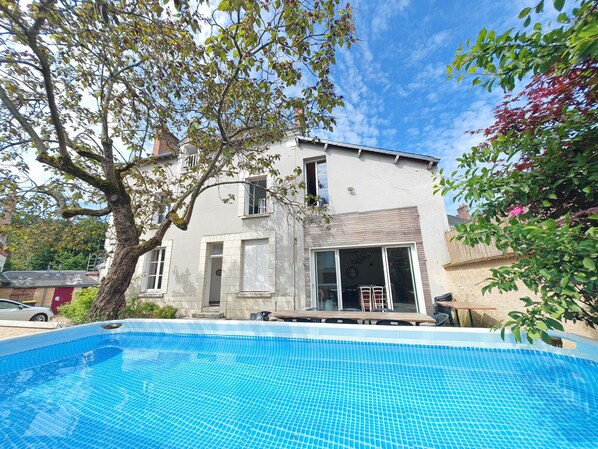 Outdoor pool - Grande Maison de Bourg 12 Couchages à 700m du Château de Cheverny (Cour-Cheverny)