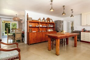 Family House, 4 Bedrooms, Garden View | Private kitchen - Noordhoek Village Hotel (Cape Town)