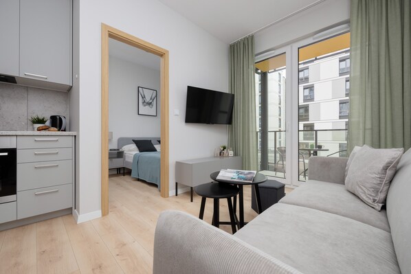 Living room - Apartment With Parking by Renters (Warsaw)