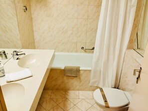 Hair dryer, towels