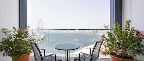 Design-Apartment, Balkon, Meerblick | Balkon