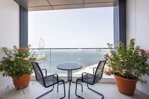 Design Apartment, Balcony, Sea View | Balcony - Aya - Beachfront Bliss 2BR Haven at The Beach Residences (Dubai)