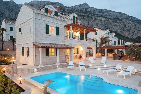 A heated pool