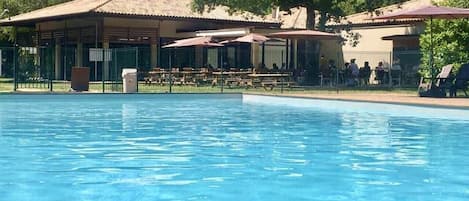 A heated pool