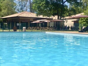 A heated pool