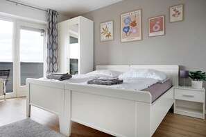 Apartamento Deluxe, 1 cama de matrimonio | Escritorio y wifi gratis