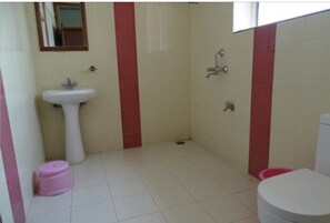 淋浴设施、毛巾、肥皂、卫生纸