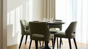 Superior Apartment | Living area | 43-inch Smart TV with cable channels, Netflix, streaming services