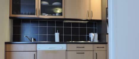 Oven, stovetop, dishwasher, coffee grinder