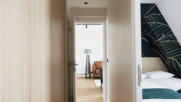 Family Apartment | Premium bedding, pillowtop beds, individually decorated
