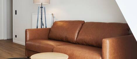 家庭公寓 | 起居區 | 43-吋智慧型電視、有線頻道、Netflix、串流服務