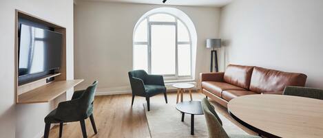 Leilighet | Oppholdsområde | Smart-TV, Netflix, strømmetjenester og kontorer