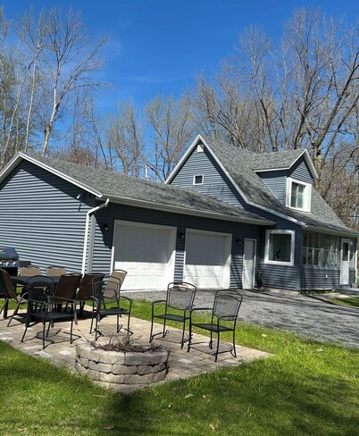 Beautiful all new Blue Heron only a few feet from Oneida Lake