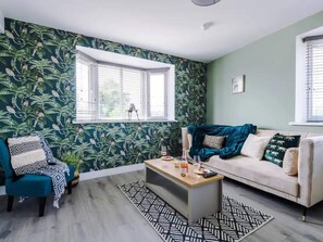 Living area - One-bedroom by Media City UK by Belvilla (Manchester)