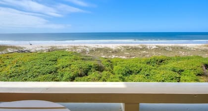 Oceanfront Caswell Beach OIBV 406, a cozy 2-bedroom condo for up to 5 guests.