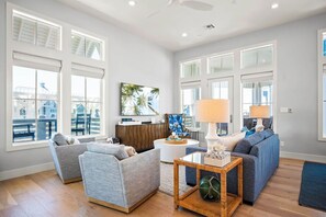 Smart TV, DVD player, books, video library