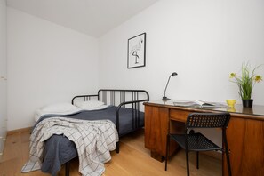 Apartment, 1 Bedroom, Balcony | 1 bedroom, desk, laptop workspace, bed sheets - 1-bedroom Apartment in Warsaw by Renters (Warsaw)
