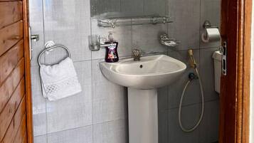 Ducha, toallas y papel higiénico