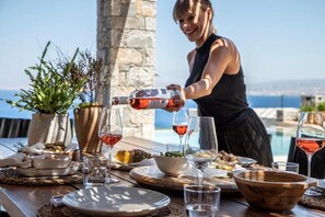 Outdoor dining - Breathtaking Views at amazing location (Rodhia)
