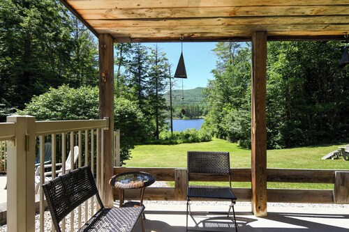 Waterfront home with in-ground pool and stunning views of Pleasant Mountain!