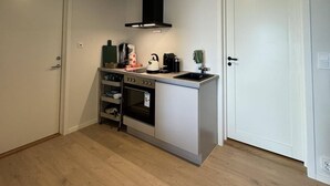 Private kitchen - Ny og Moderne Studio- Leilighet ved Fetsund i Lillestrøm (Akershus)