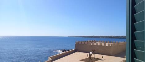 Blick von der Unterkunft