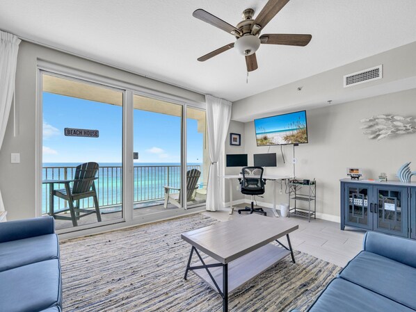 Smart TV - ☀️End Unit with Great Views-1BR + Bunk Nook Shores of Panama 1002☀️ (Panama City Beach)