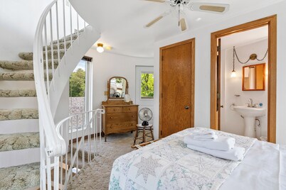 Historic Silo in Downtown Fish Creek at the entrance to Peninsula State Park