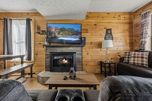 Smart TV, chimenea