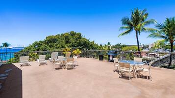 Condo, 1 Queen Bed with Sofa bed (Kona Plaza#218) | Terrace/patio