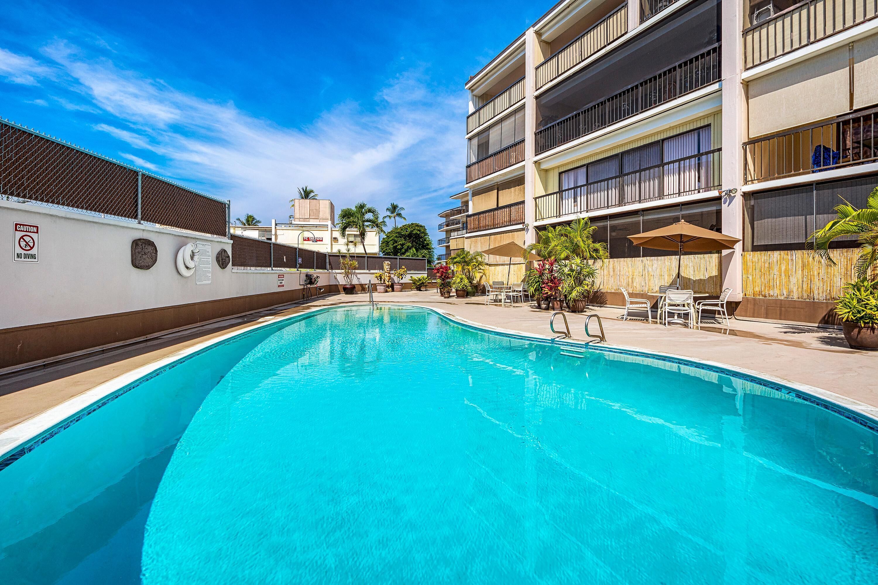 Apartment, 1 Queen-Bett und Schlafsofa (Kona Plaza#218) | Pool