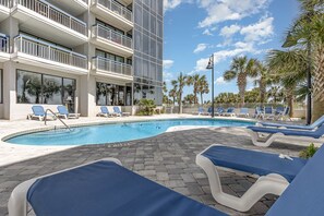 Et oppvarmet basseng