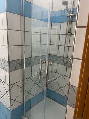 Shower, hair dryer, bidet, soap