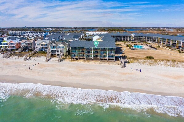 Accommodatie ligt op het strand