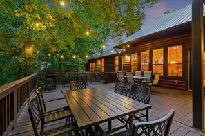 Outdoor dining - Mountain View from the Hot Tub! ~ Pool Table ~ Play Set (Broken Bow)