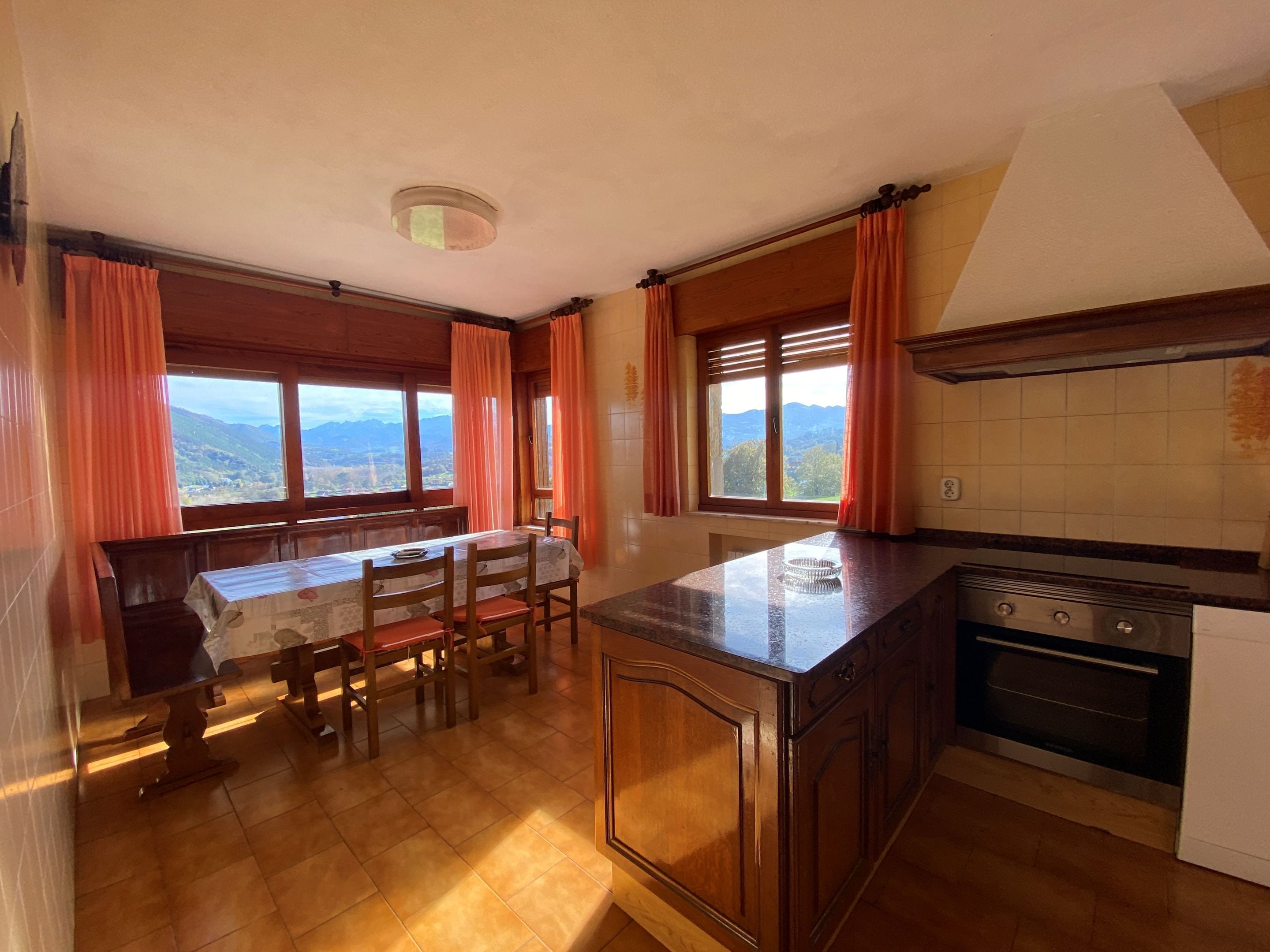 Grand chalet | Privékeuken | Een koelkast/vriezer, een magnetron, een oven, een vaatwasser