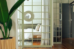 Standard Apartment | Desk, blackout drapes, iron/ironing board, free WiFi