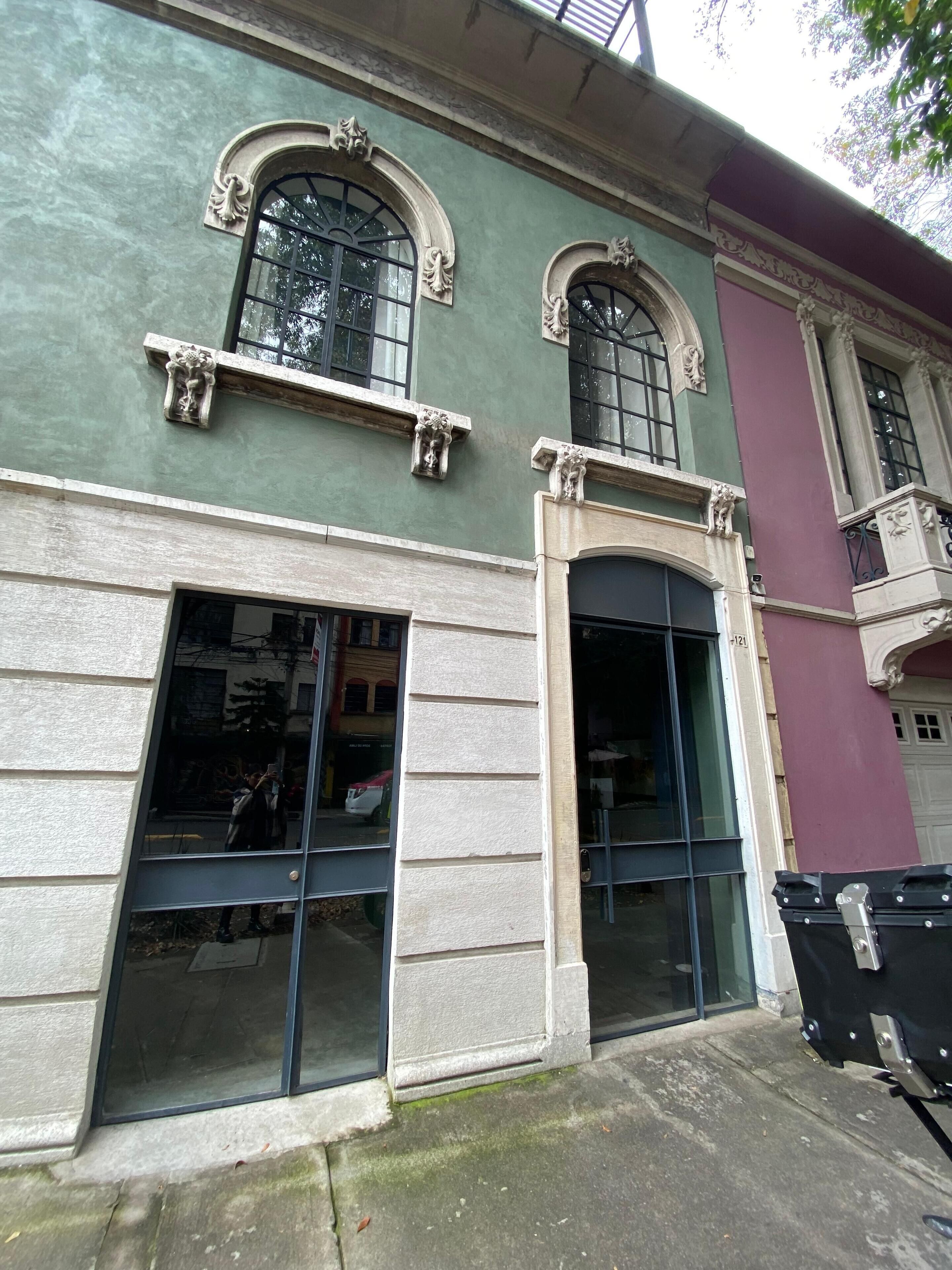 A szálláshely homlokzata