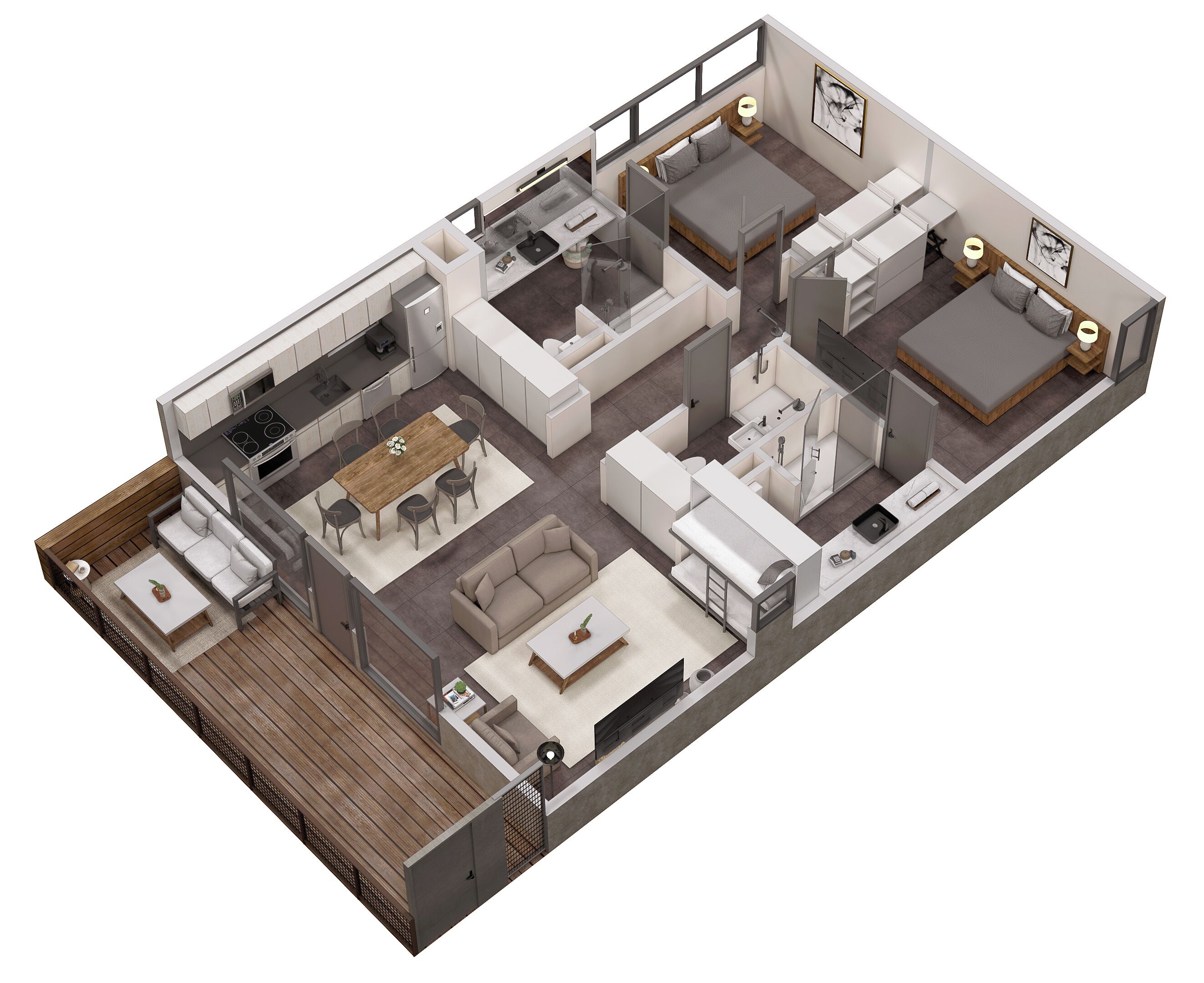 Panoramic Condo | Bathroom | Shower, towels