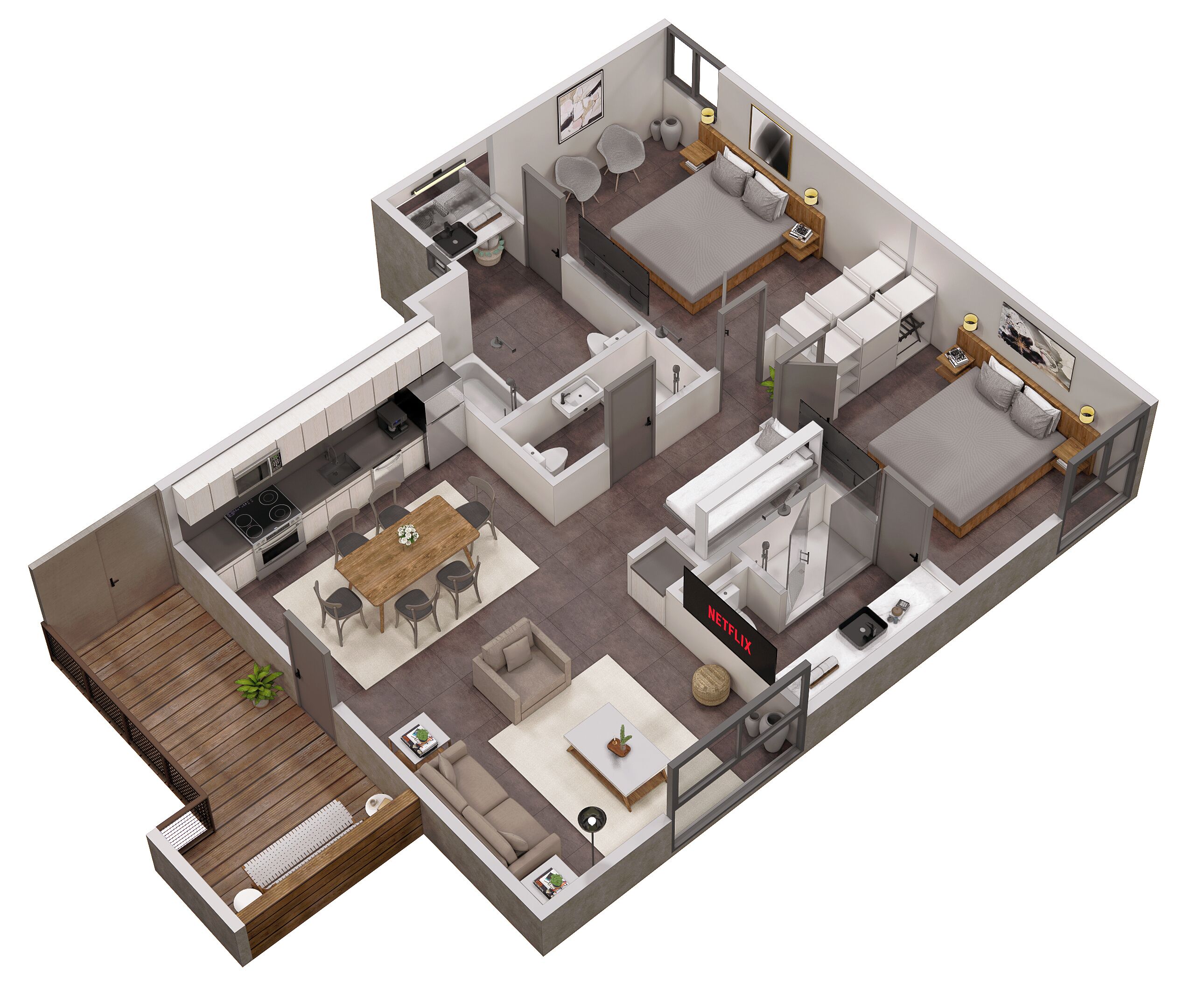Panoramic Condo | Bathroom | Shower, towels