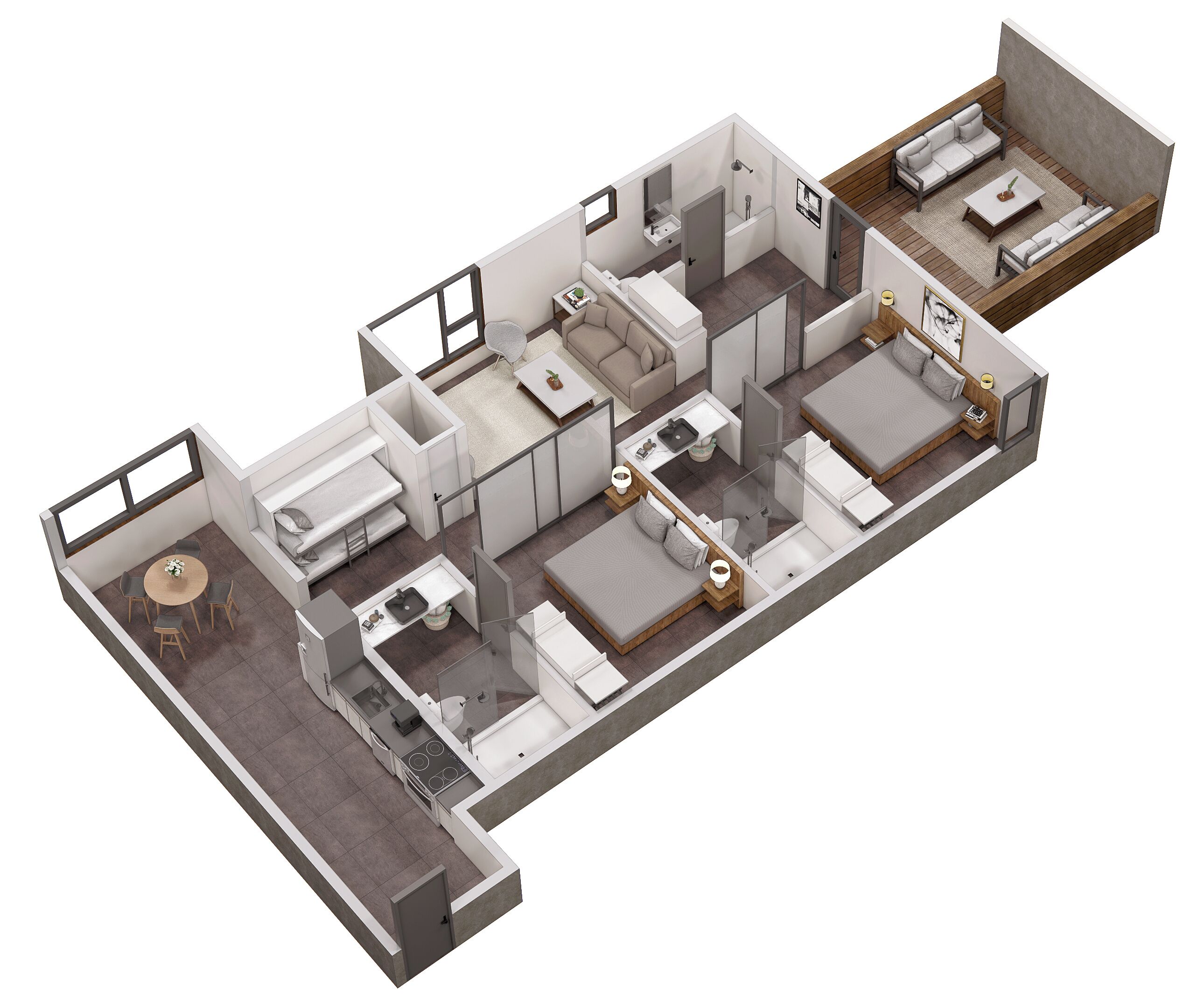Bayview Condo - 2BR/3BA - Bunk Bed & Sofa Bed | Premium bedding, in-room safe, iron/ironing board, free WiFi