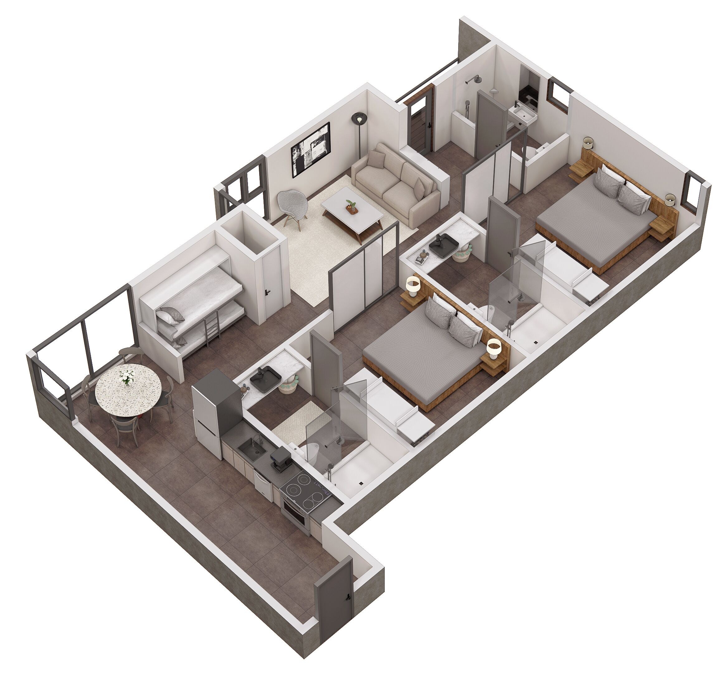 Bayview Condo - 2BR/3BA - Bunk Bed & Sofa Bed | Premium bedding, in-room safe, iron/ironing board, free WiFi