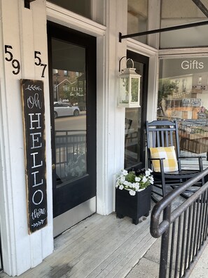 Exterior detail - The Flats on Main-Louise Suite (McConnelsville)