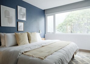 Apartemen Deluks | Meja kerja, tirai kedap cahaya, setrika/meja setrika, dan Wi-Fi gratis