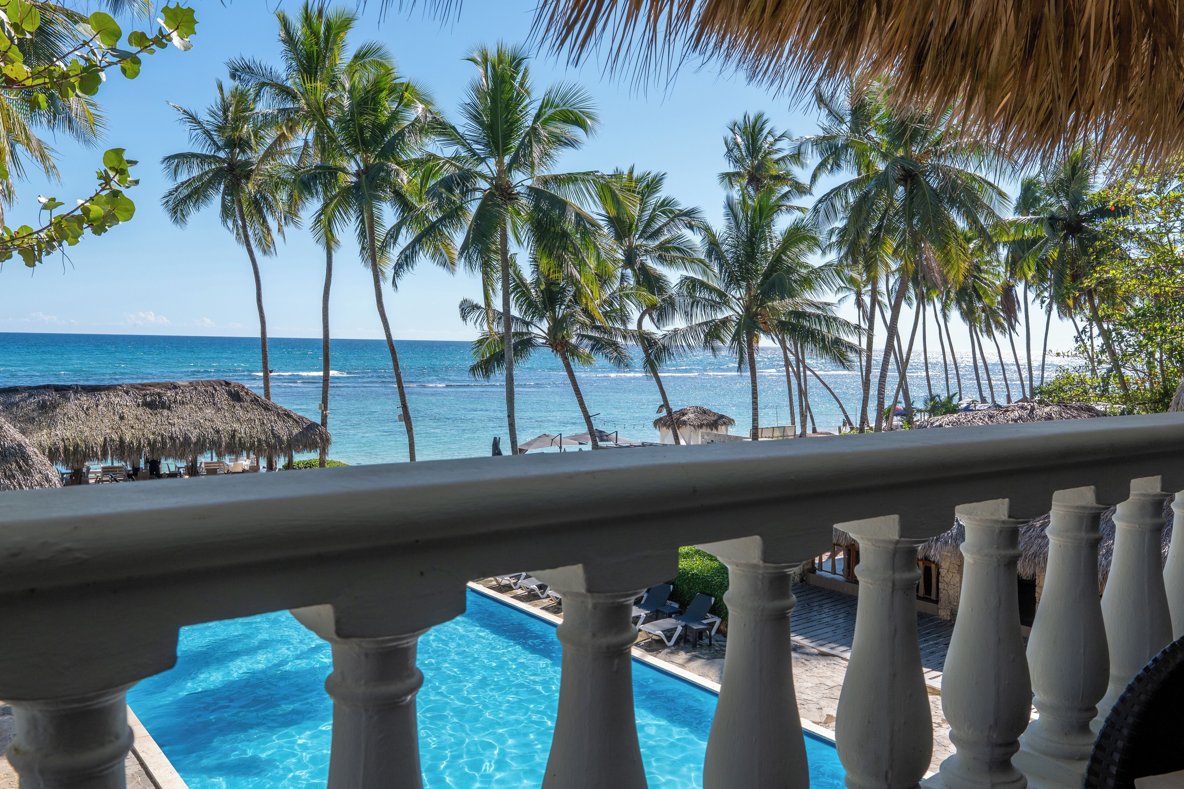 Double or Twin Room, Balcony, Beach View | View from room